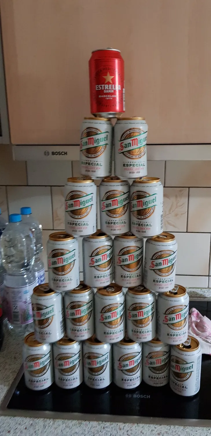 San Miguel Especial Lager Bier 24x0,33l Dose frisch