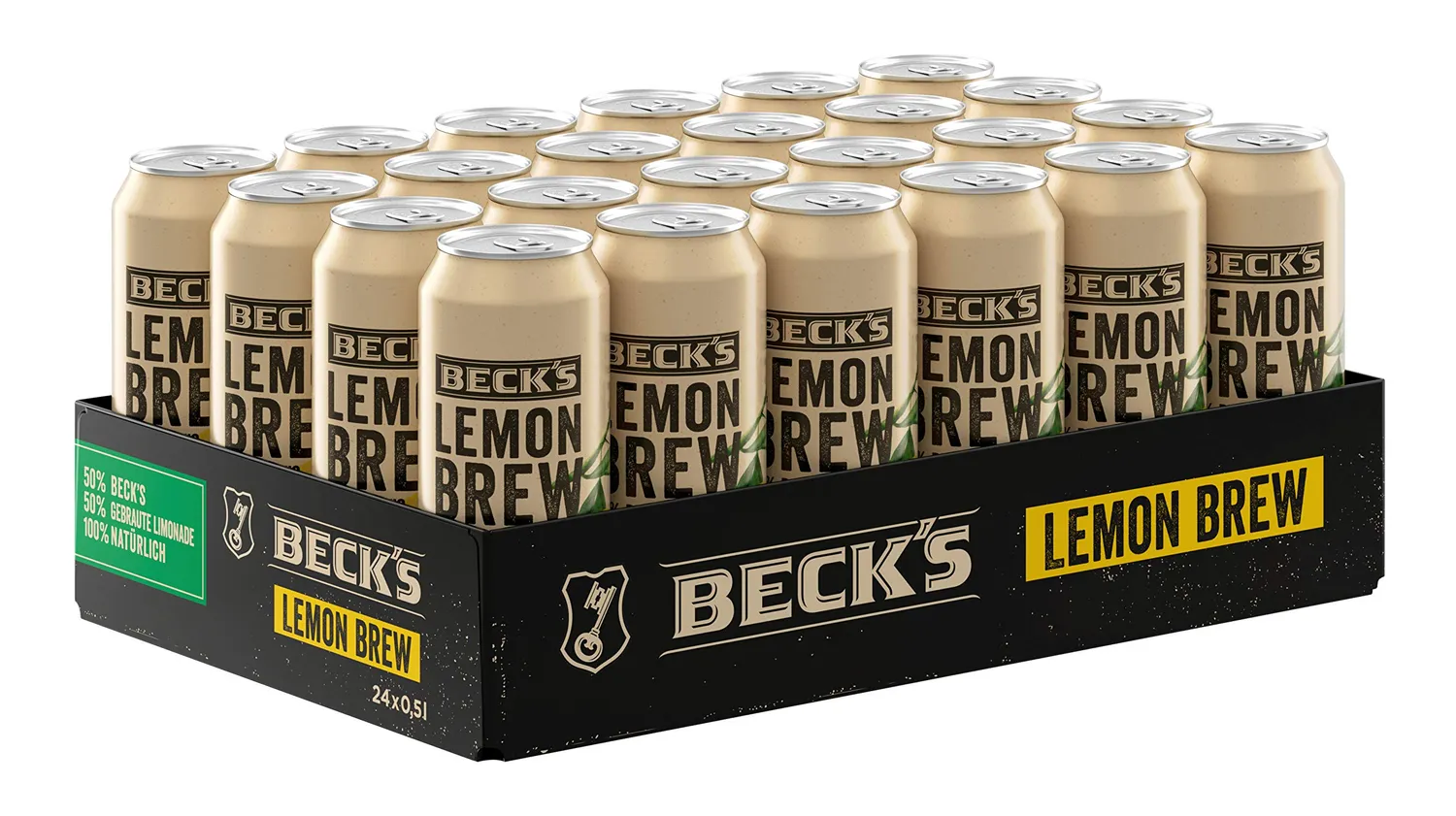 Beck's Lemon Brew Radler Dosenbier 24x0,5l natur
