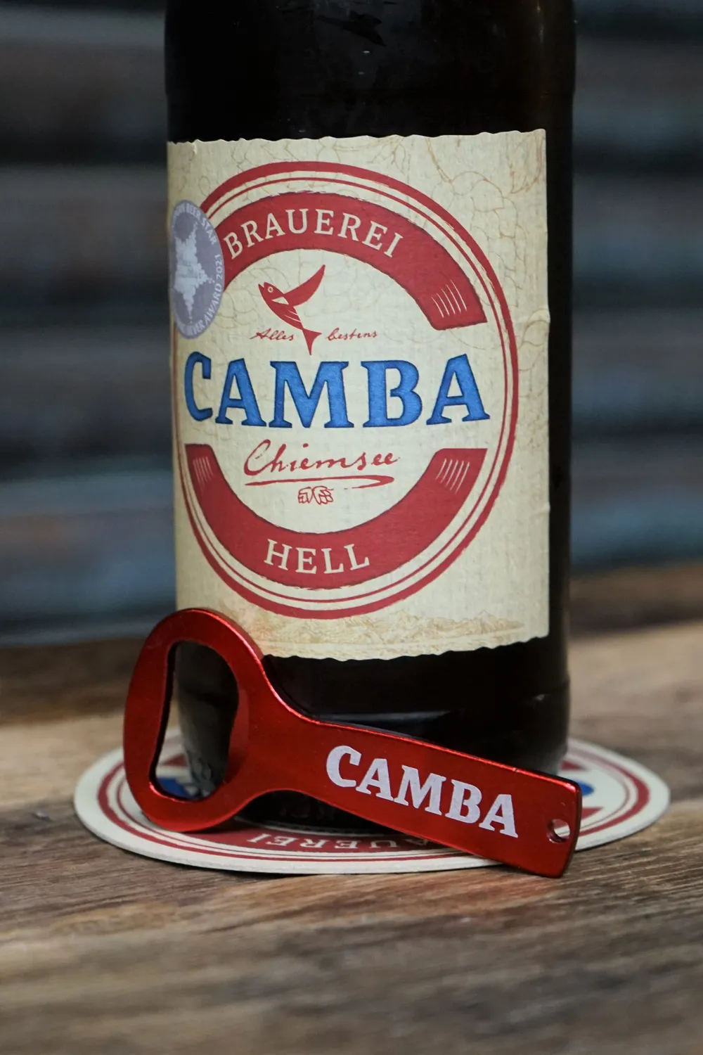 Camba Roter Flaschenöffner Merch für Schlüsselbund Metall
