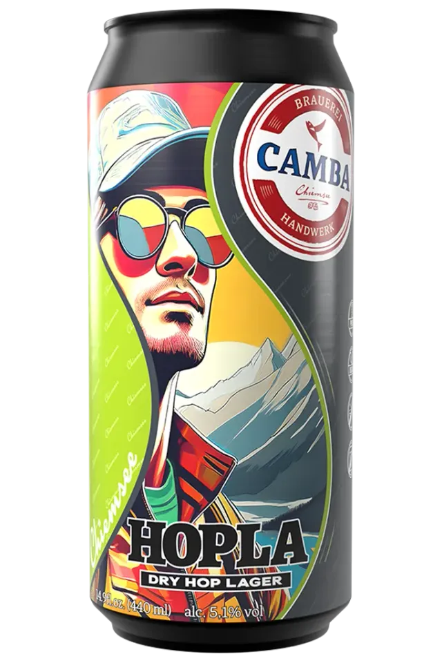 Camba Chiemsee Hopla Bier Dose Dry Hop Lager fruchtig