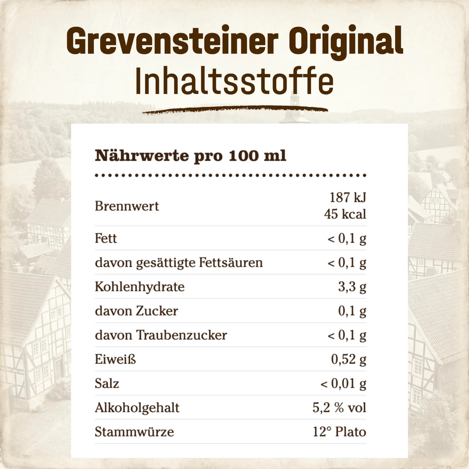 Grevensteiner Original Landbier Dose 24x0,5l naturtrüb