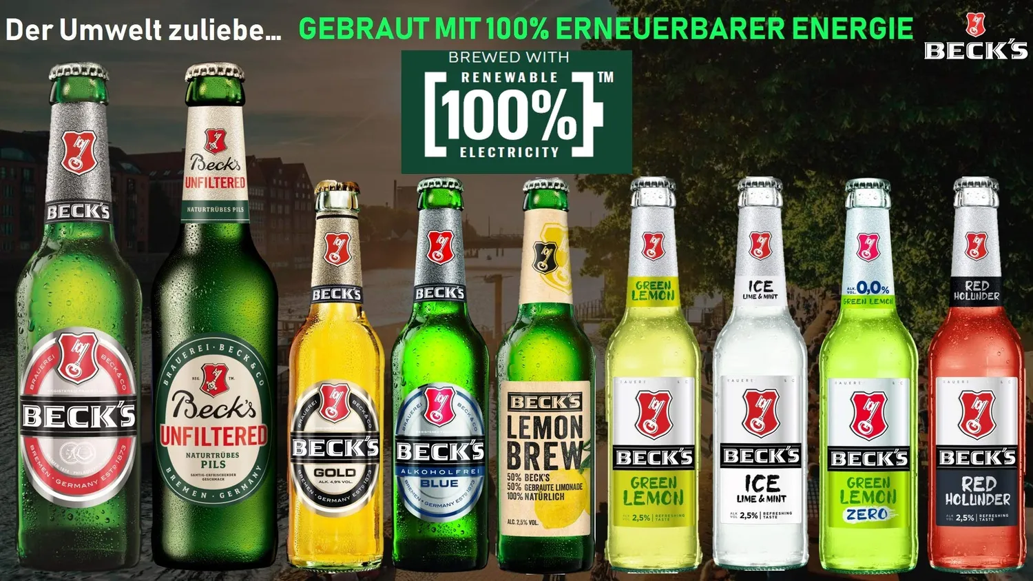 Beck's Green Lemon Zero Radler alkoholfrei 24x0,33l