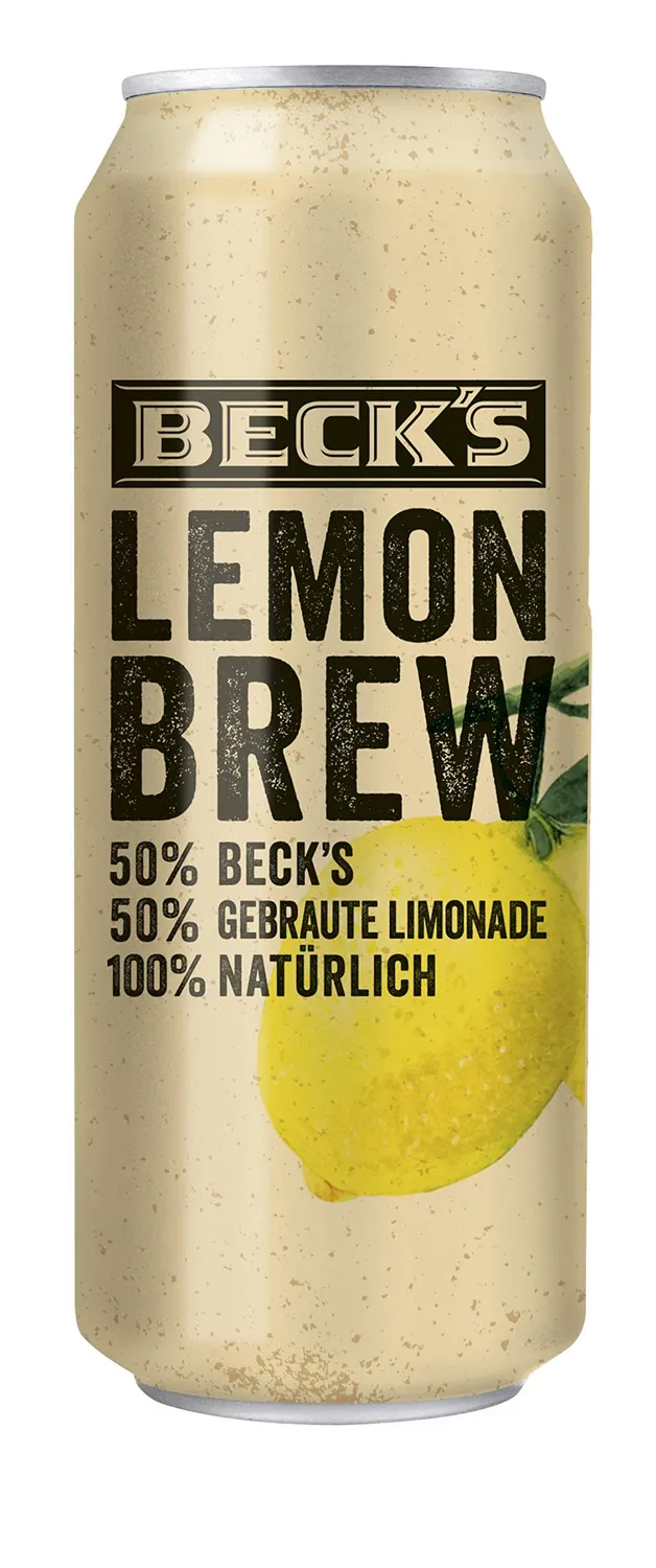Beck's Lemon Brew Radler Dosenbier 24x0,5l natur