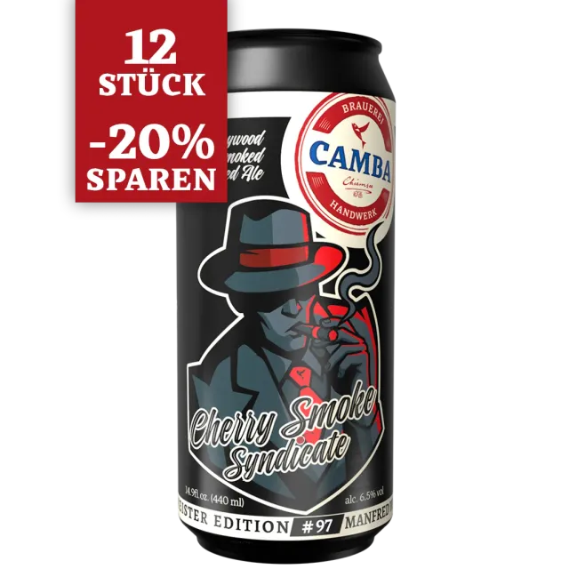 Camba Cherry Smoke Syndicate Red Ale 12x0,44l rauchig