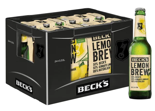 Beck's Lemon Brew Radler 24x0,33l Kasten Zitrone