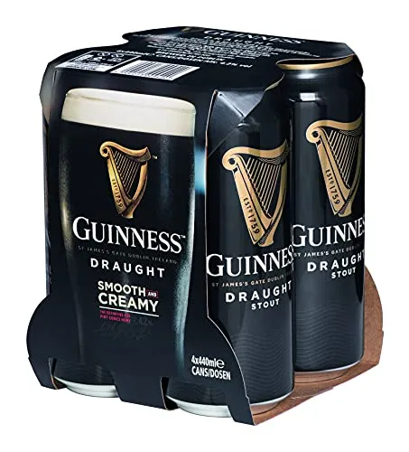 Guinness Draught Bier Dose 24x0,44l röstmalzig