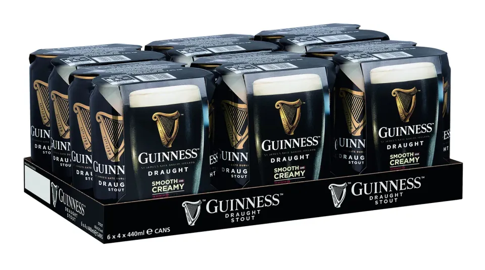 Guinness Draught Bier Dose 24x0,44l röstmalzig
