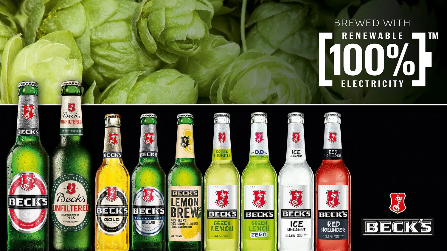Beck's Ice Lime & Mint Biermischgetränk 24x0,33l Kasten herb-frisch