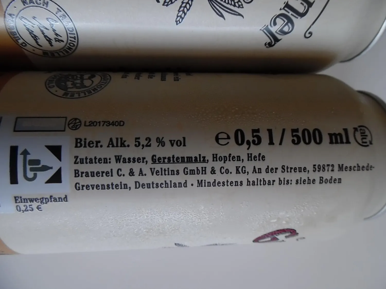 Grevensteiner Original Landbier Dose 24x0,5l naturtrüb