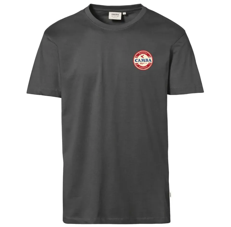 Camba Wenn's laft laft's T-Shirt grau Baumwolle
