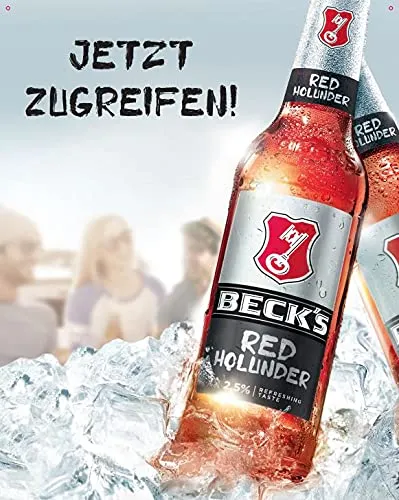 Beck's Red Holunder Biermix 24x0,33l Kasten frisch
