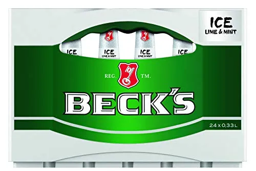 Beck's Ice Lime & Mint Biermischgetränk 24x0,33l Kasten herb-frisch