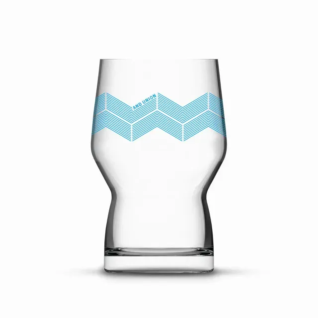 And Union Haus Wave Blue Bierglas 400 ml 6er Set