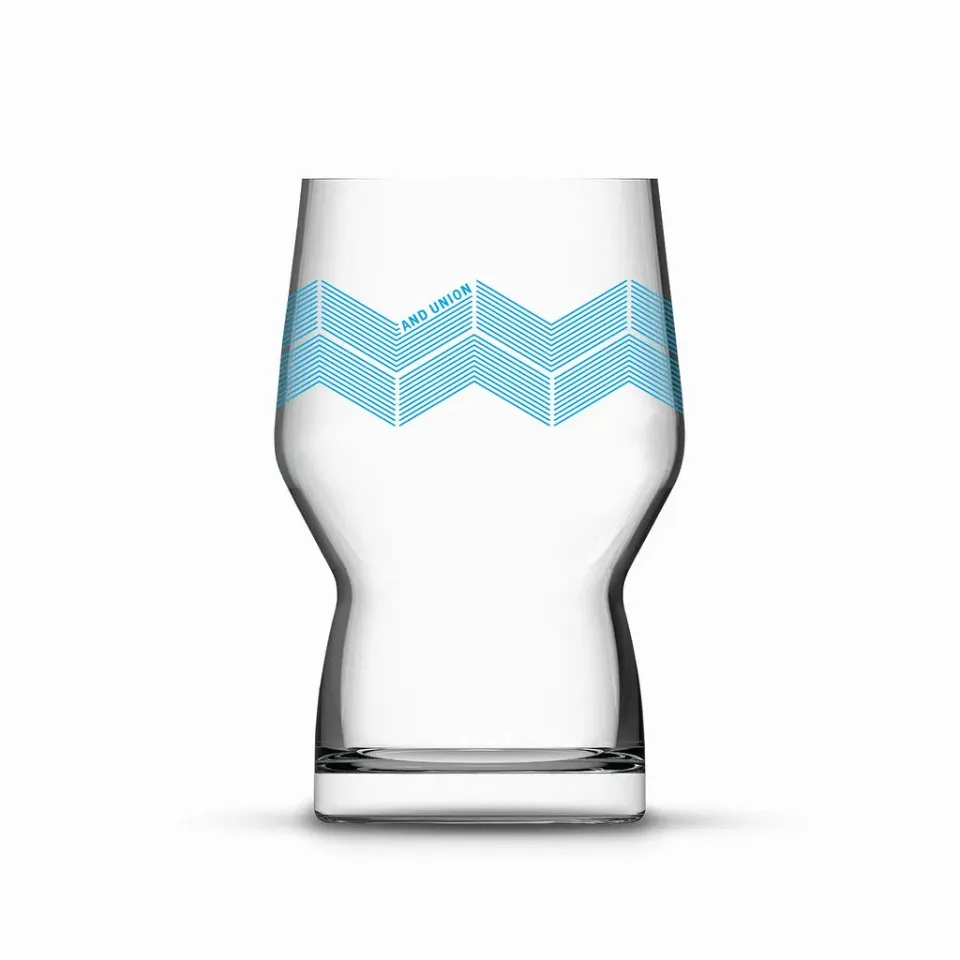 And Union Haus Wave Blue Bierglas 400 ml 6er Set
