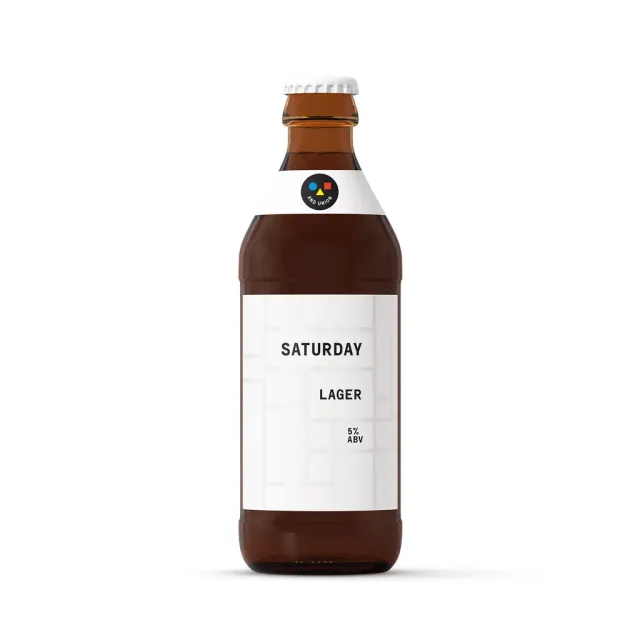 And Union Saturday Helles Lager Bier 24x330ml Dose herb
