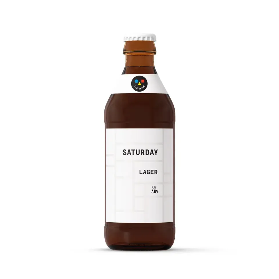 And Union Saturday Helles Lager Bier 24x330ml Dose herb