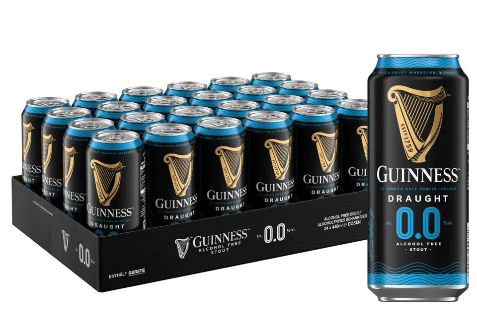 Guinness Draught 0.0 Stout Alkoholfrei 24x0,44l Dose cremig