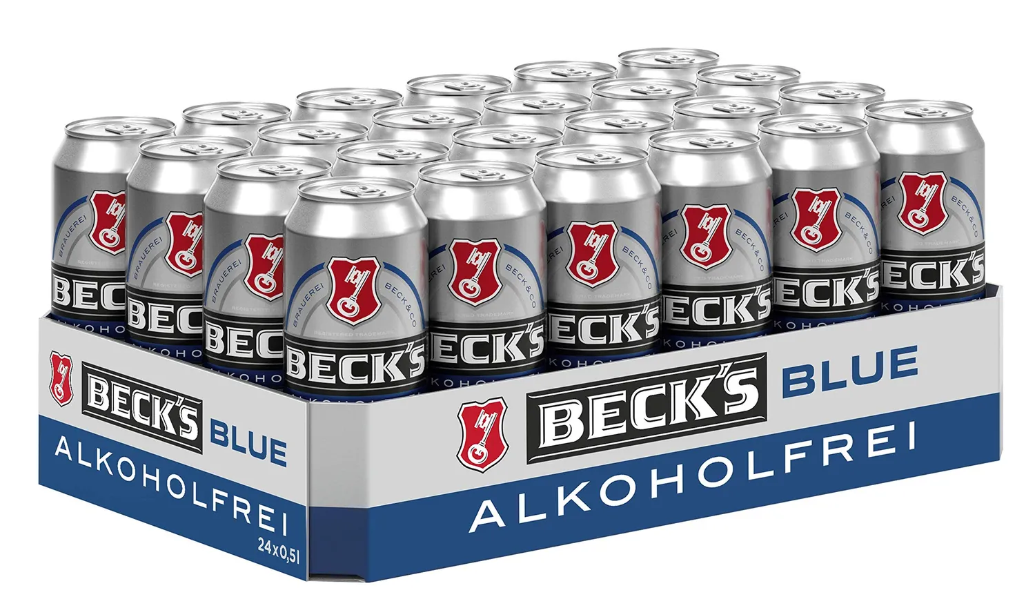 Beck's Blue Alkoholfrei Dosenbier 24x0,5l