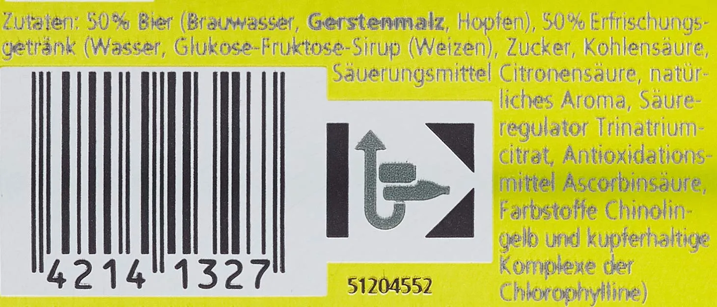 Beck's Green Lemon Biermix 24x0,5l spritzig