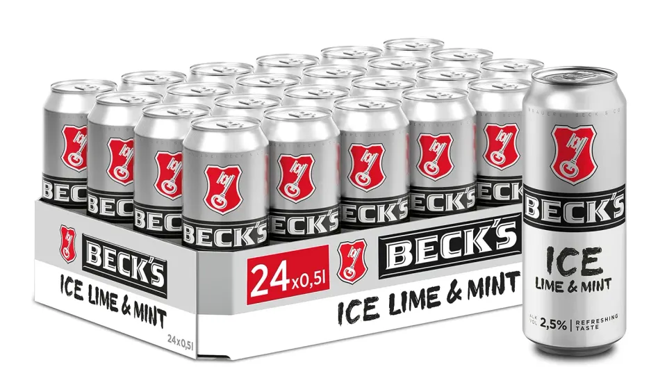 Beck's Ice Lime & Mint Dosenbier 24x0,5l fruchtig-leicht