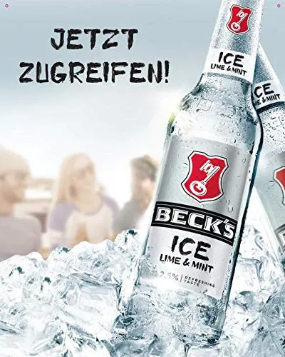 Beck's Ice Lime & Mint Dosenbier 24x0,5l fruchtig-leicht