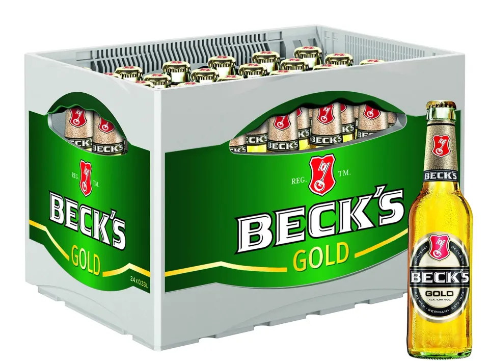 Beck's Gold Lager Bier 24x0,33l Kasten mild