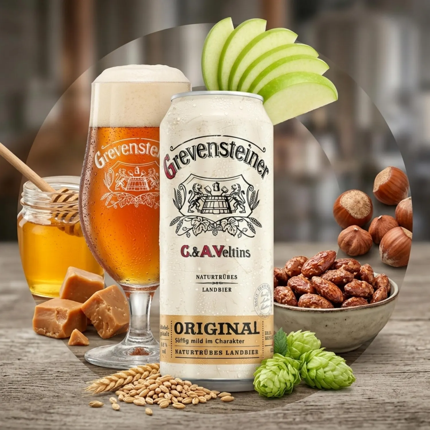 Grevensteiner Original Landbier Dose 24x0,5l naturtrüb