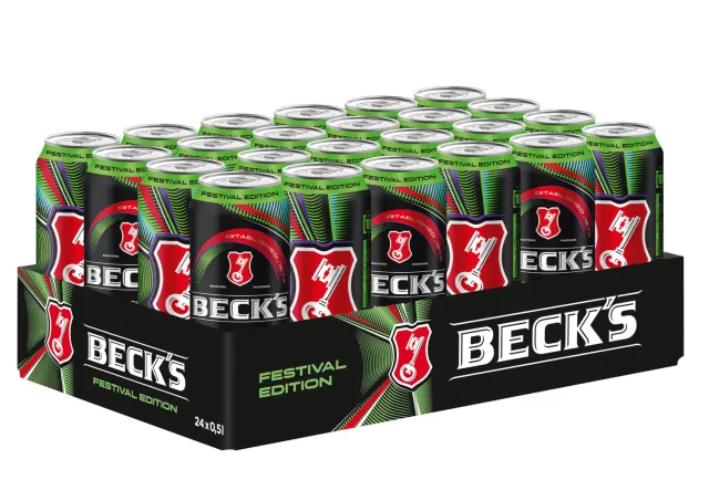 Beck's Pils Festival Edition Dosenbier 24x0,5l herb