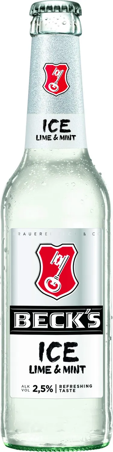 Beck's Ice Lime & Mint Biermischgetränk 24x0,33l Kasten herb-frisch