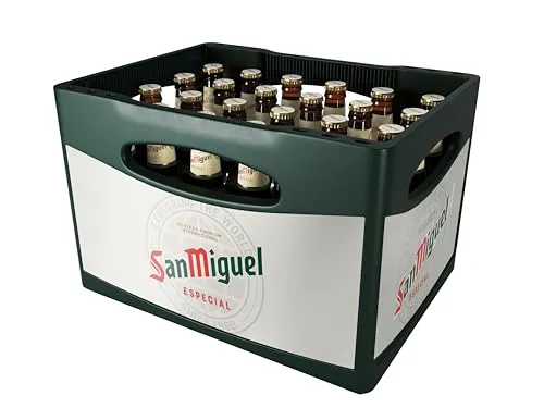 San Miguel Especial Lager Flaschenbier 24x0,33l Kasten