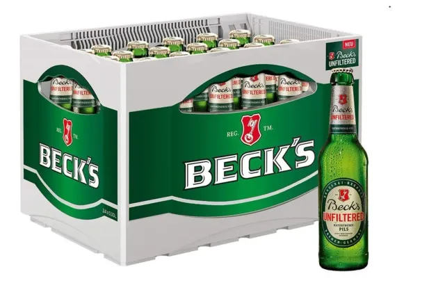 Beck's Unfiltered Pils Flaschenbier 24x0,33l naturtrüb