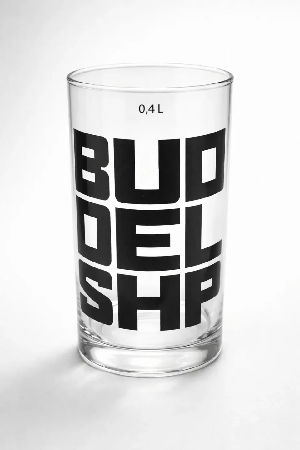 Buddelship Bierglas 0,4l dickwandig