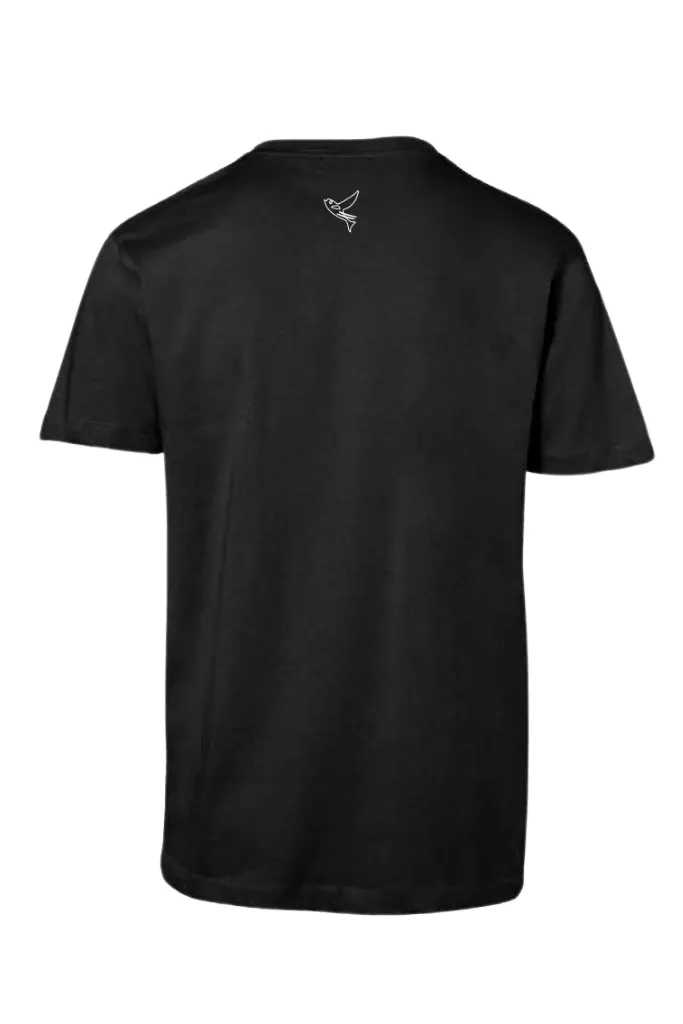 Camba Design T-Shirt Marineblau Schwarz weißer Druck