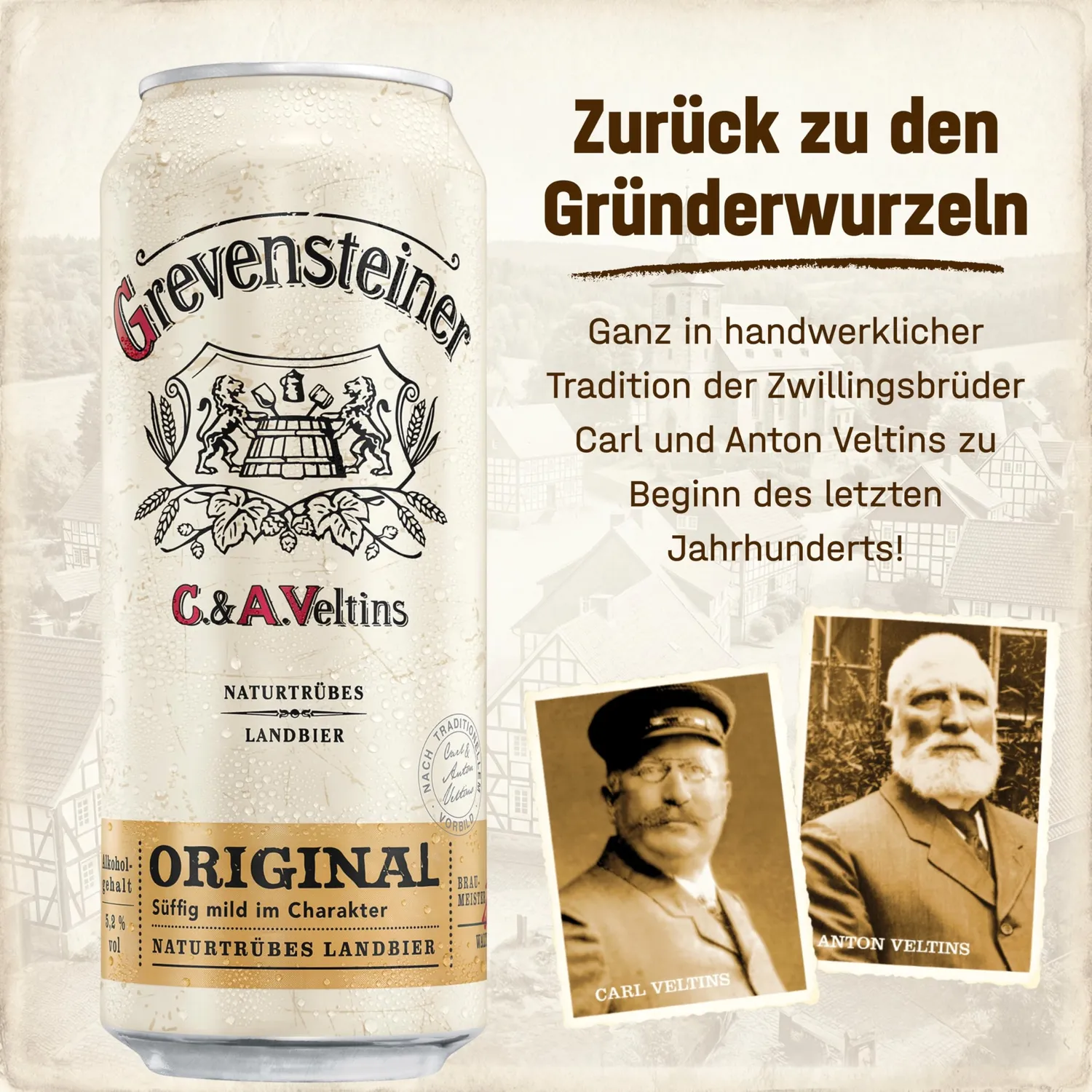 Grevensteiner Original Landbier Dose 24x0,5l naturtrüb