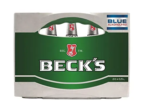Beck's Blue Pils Alkoholfrei 20x0,5l Kasten frisch-herb