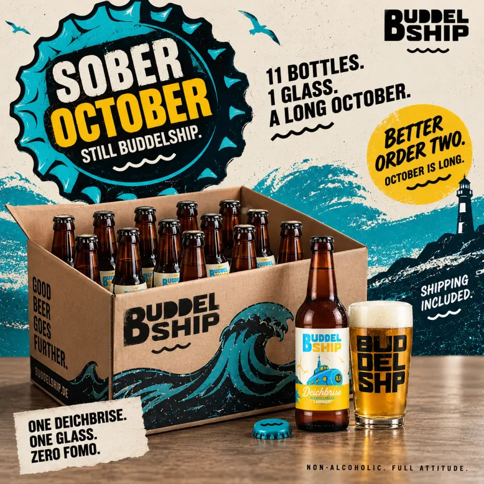 Buddelship Sober October Box Probierpaket 12 Flaschen Glas