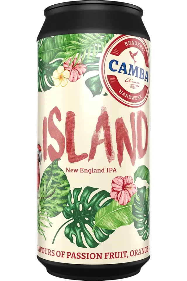 Camba Island New England IPA Bier Dose Maracuja