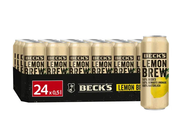 Beck's Lemon Brew Radler Dosenbier 24x0,5l natur