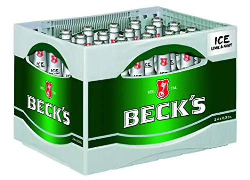 Beck's Ice Lime & Mint Biermischgetränk 24x0,33l Kasten herb-frisch