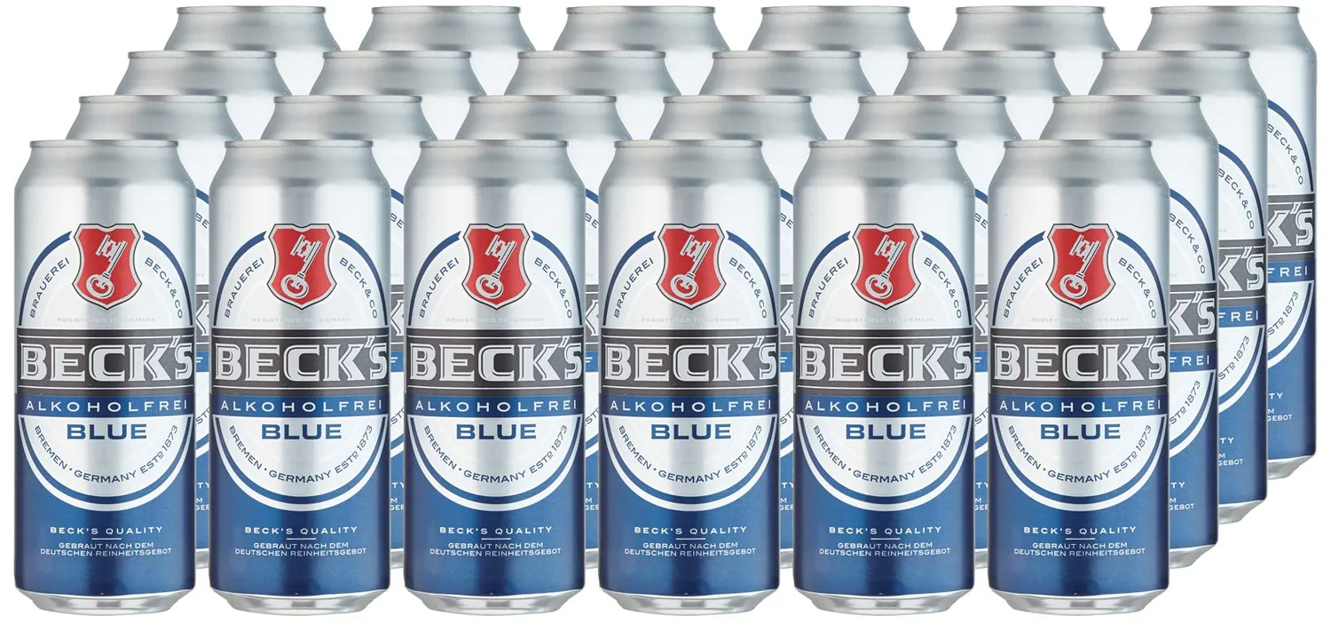 Beck's Blue Alkoholfrei Dosenbier 24x0,5l