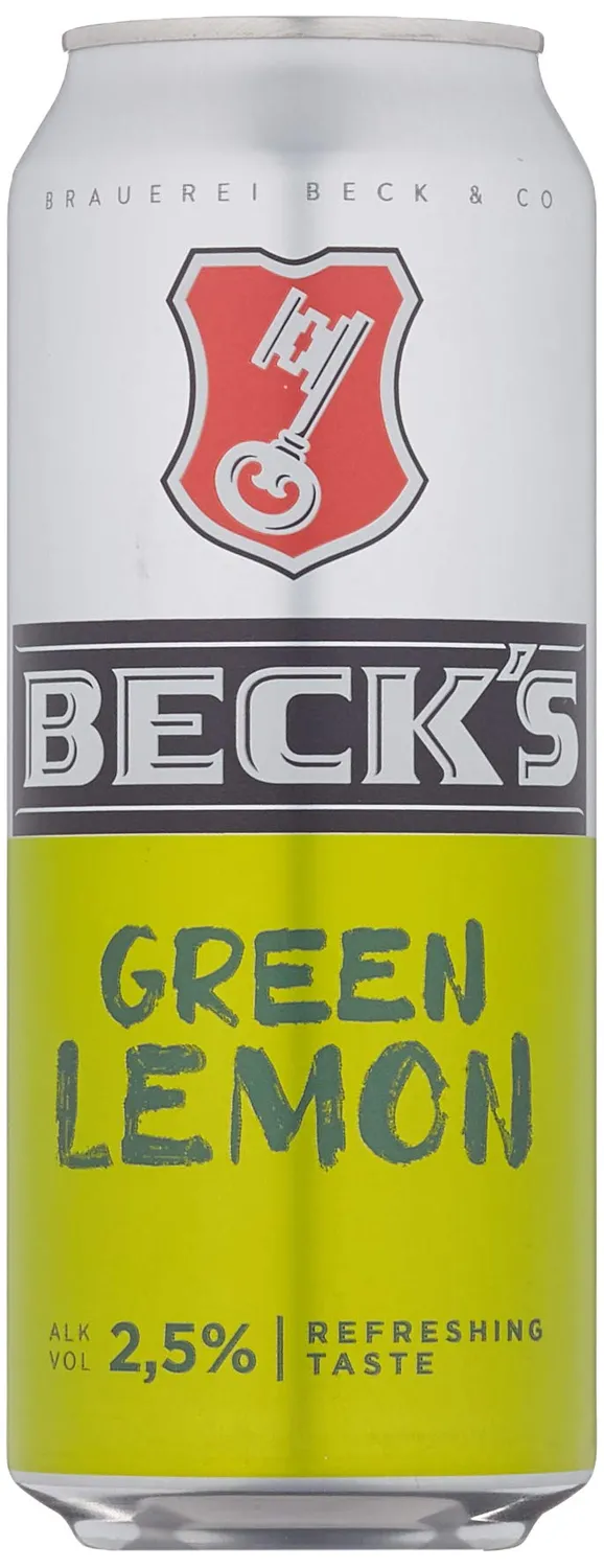 Beck's Green Lemon Biermix 24x0,5l spritzig
