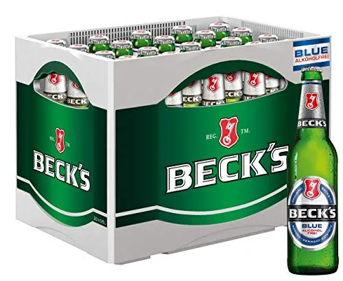Beck's Blue Pils Alkoholfrei 20x0,5l Kasten frisch-herb