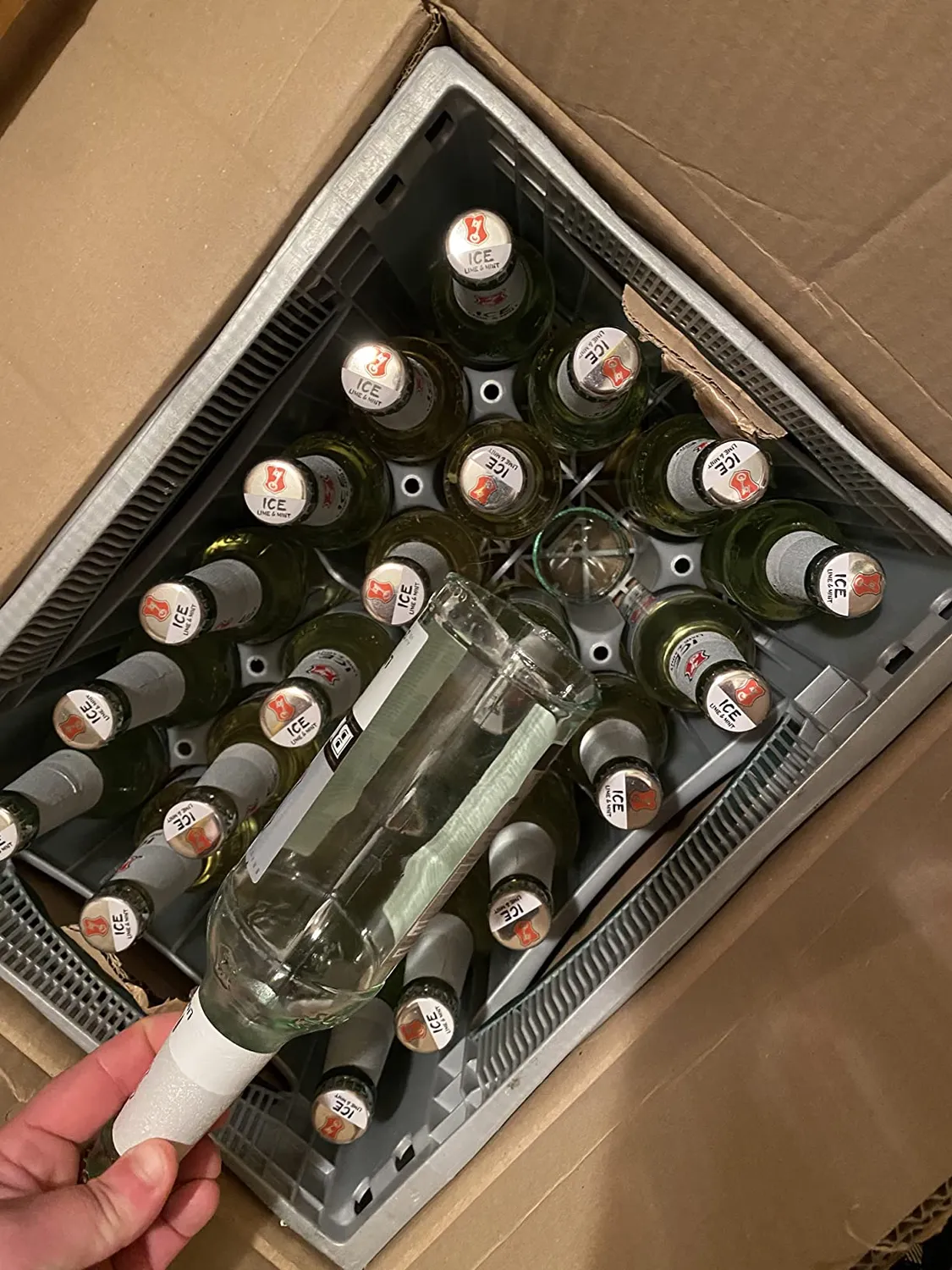 Beck's Ice Lime & Mint Biermischgetränk 24x0,33l Kasten herb-frisch